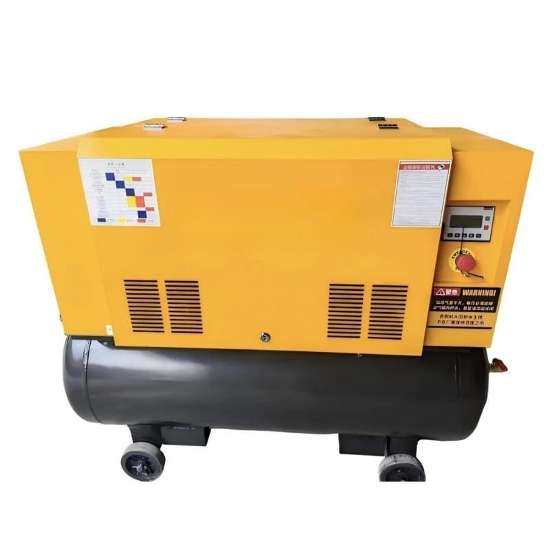Screw air compressor 7.5KW 380V 0.8Mpa energy saving silent mobile auto repair pump