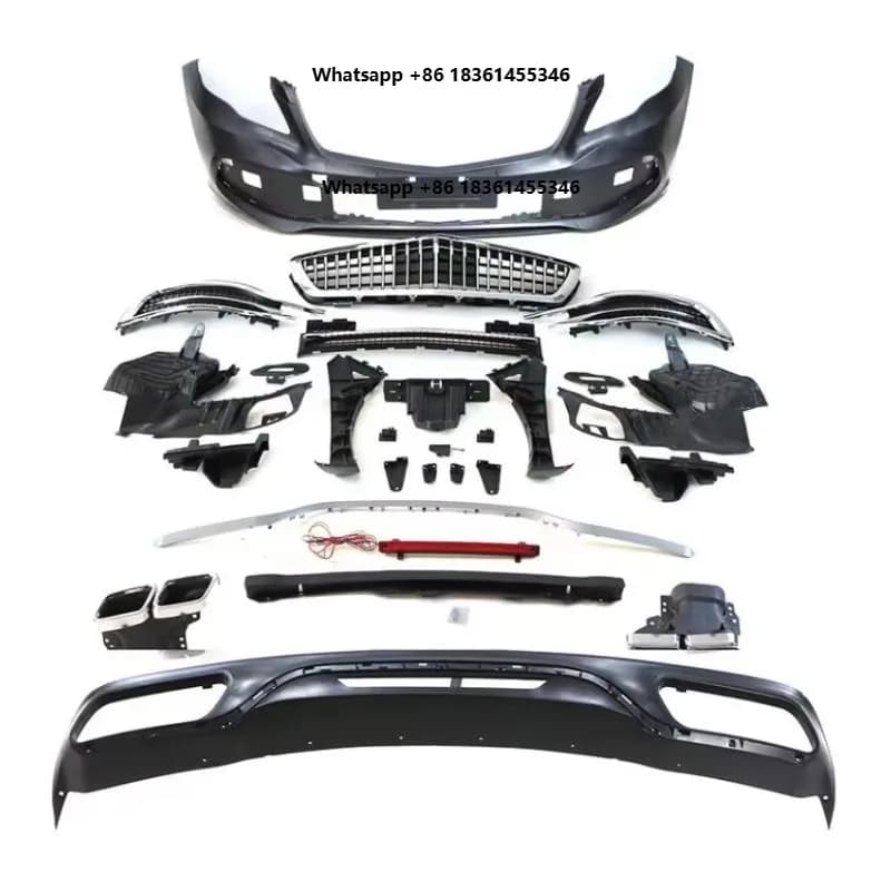For 06-09 z R-class W251 Front and Rear Bumper Modification, 10-17 Large Surround Grille Accessories Body Kit