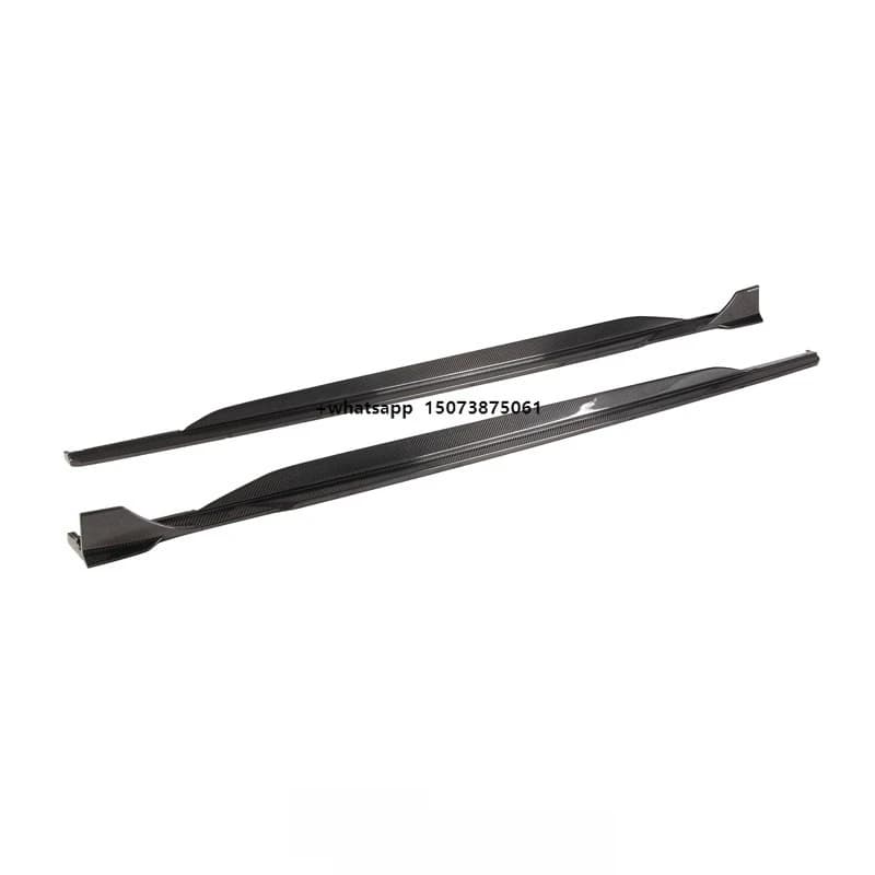 Paktechz Dry Carbon Fiber Parts Body Kit Side Skirt for RS6 RS7 C8 Ver1