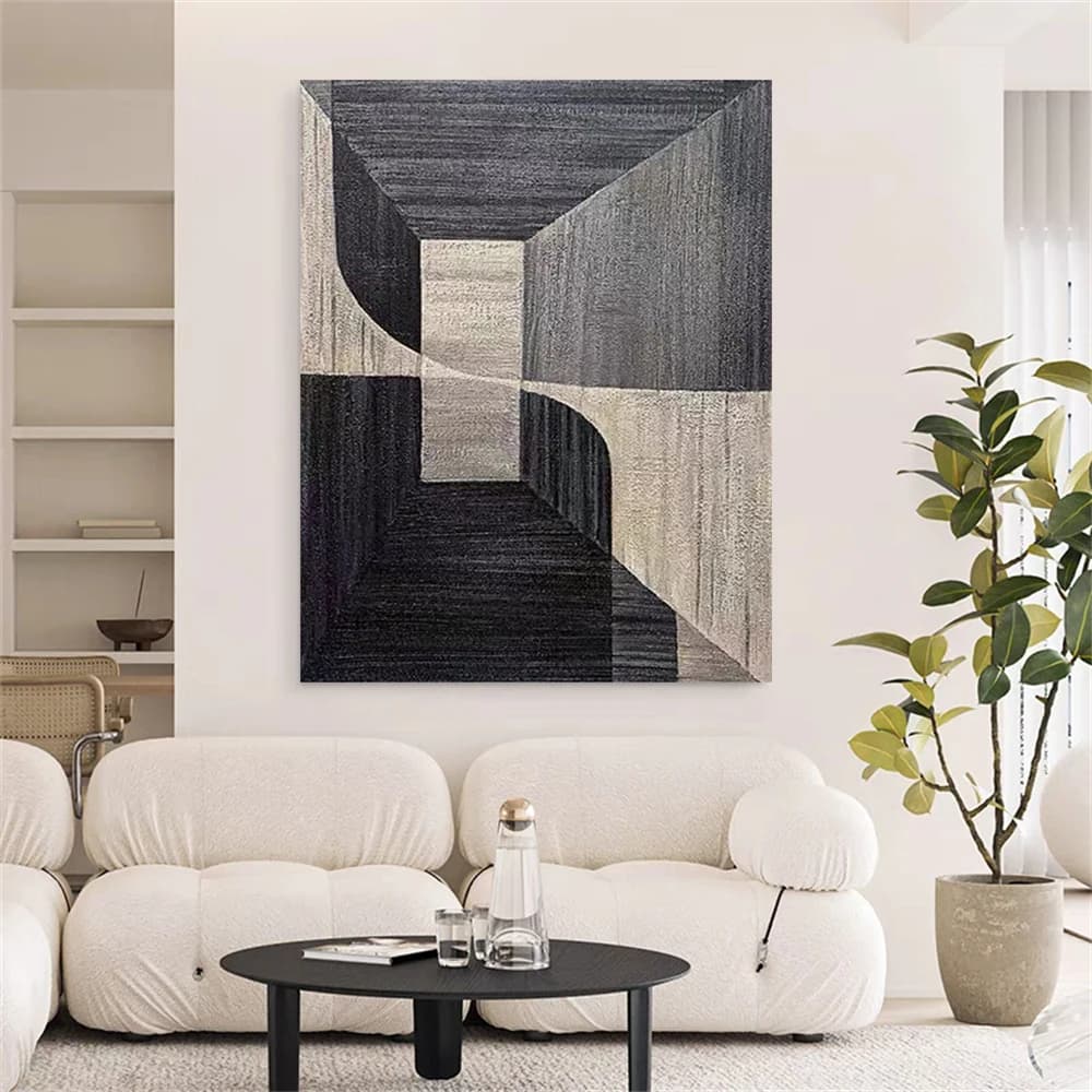 100% Hand-Painted Oil Painting In The Living Room Modern Abstract Canvas Picture Indoor Accessories Mural Decor Home Esthetics