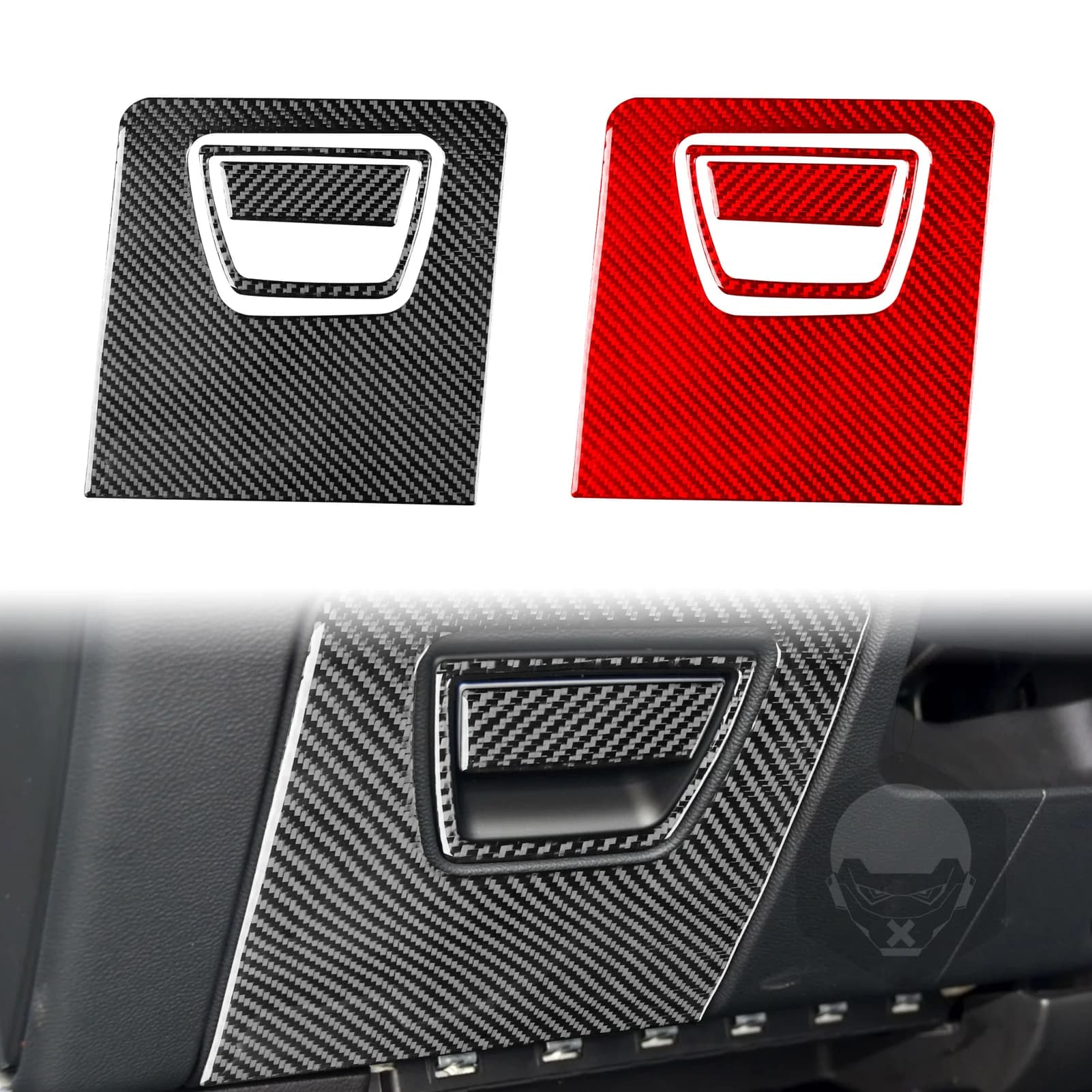 For Maserati Ghibli 2014—2015 Car Accessories Carbon Fiber Driver Side Storage Box Panel Interior Cover Trim Modified Sticker