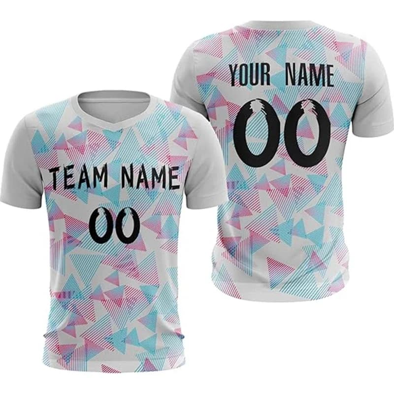 Personalized Football Jersey Custom Name Number Men Quick Dry Soccer Top Outdoor Sports Training Unisex Short Sleeve Shirt