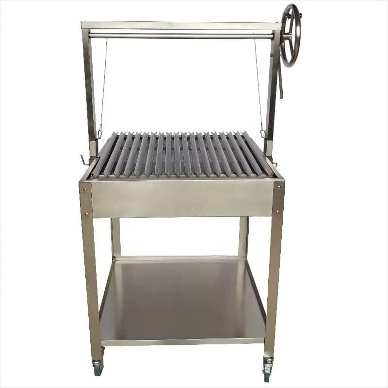 Barbecue Home Mobile Argentine Barbecue Stainless Steel with Trolley