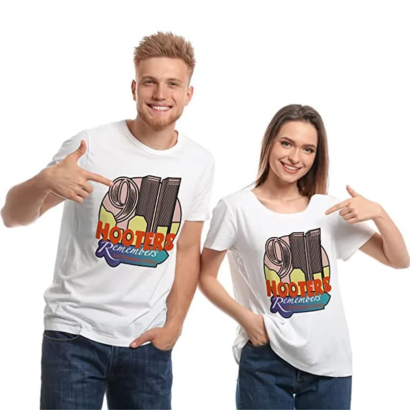 911 Hooters Remember Let Freedom Wing T-Shirt Never Forget 9-11 Graphic Tee Tops Streetwear Clothes Commemorate Gift