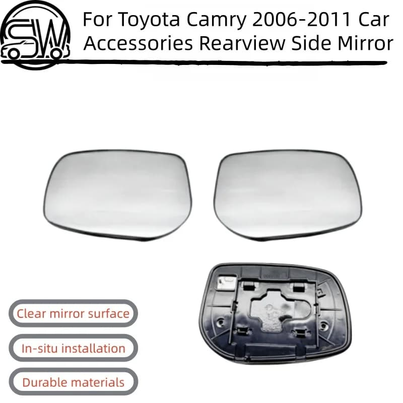 For Toyota Camry 2006 2007 2008 2009 2010 2011 Car Accessories Rearview Side Mirror Lens Door Wing Mirrors Glass with Heating