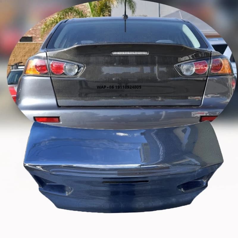For  Lancer EX EVO Upgrade Rear Trunk Lid Cover Carbon Fiber Body Part
