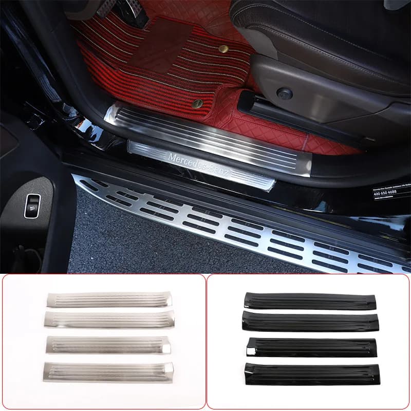 For Mercedes-Benz GLS 2020-2022 Stainless Steel Car Interior Door Sills Scuff Plate Guard Threshold Strip Plate Car Accessorie