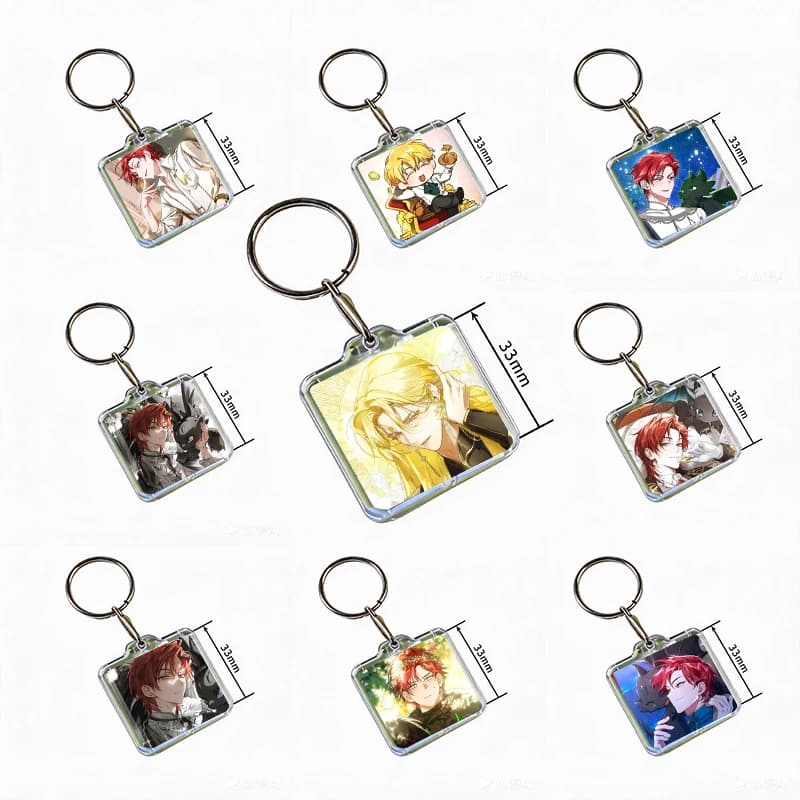 K-Korean Manga Trash Of The Count’s Family Keychain Handmade Hanging Clothes Backpack Decoration Accessories Gifts with Friends