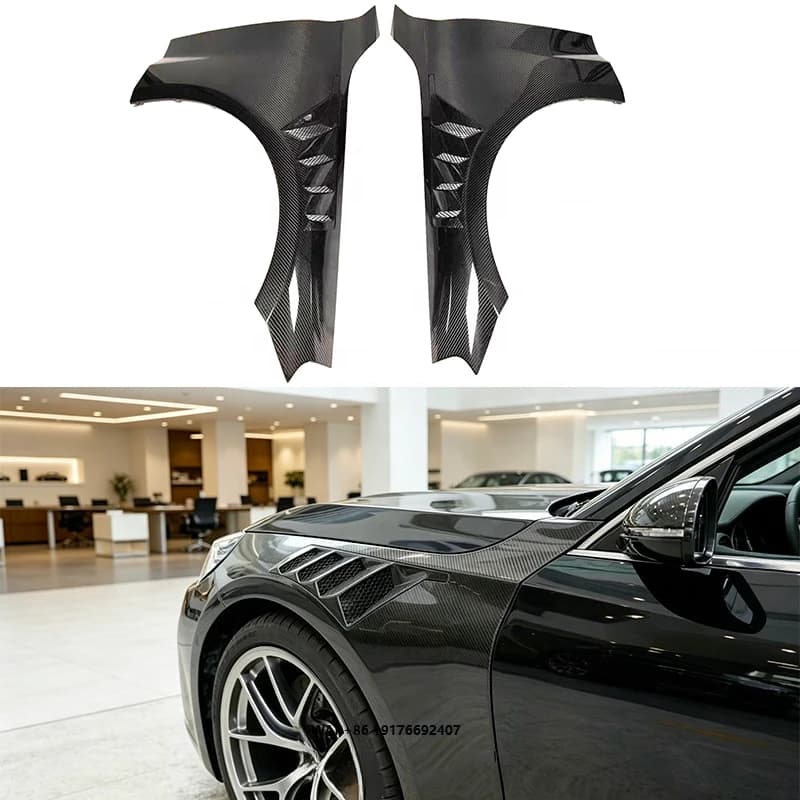 G87 Dry Carbon Fiber Car Parts Front Side Fenders for M2 G87 2023+ Car Body Kit Bumper Fenders