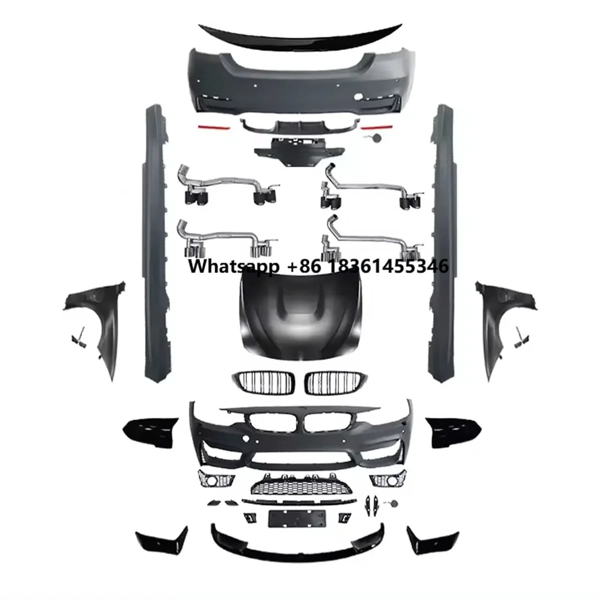 For 4 Series F32 F36 Bodykit 2014-2017 Upgrade Modified to NEW  M4 Style Bodykit Accessories Car Styling Bodykit Assembly
