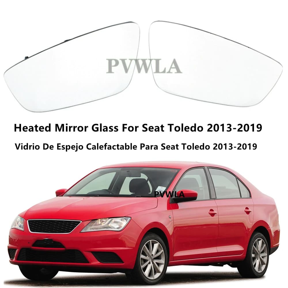For Seat Toledo 2013 2014 2015 2016 2017 2018 2019 Front Door Rear View Side Heated Mirror Glass Left & Right