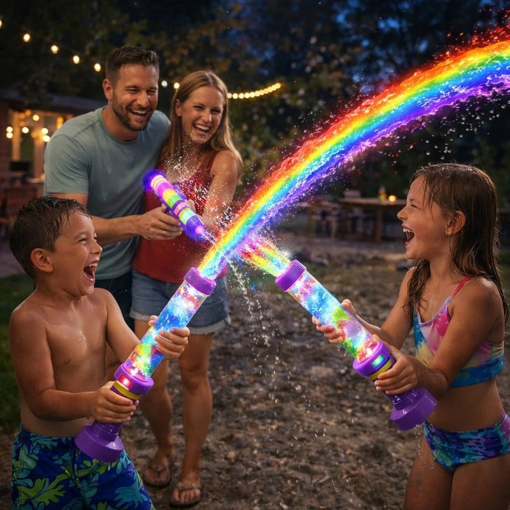 Glowing Rainbow LED Water BlasterLED Glowing Rainbow LED Ornament