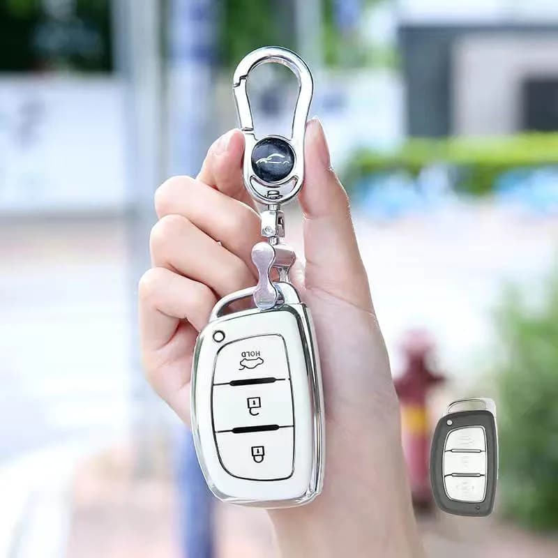 3 Buttons TPU Car Key Case Smart Remote Fobs Cover For Hyundai ix35 i40 i20 i10 Tucson Elantra Creta Sonata Ioniq Accent Creata