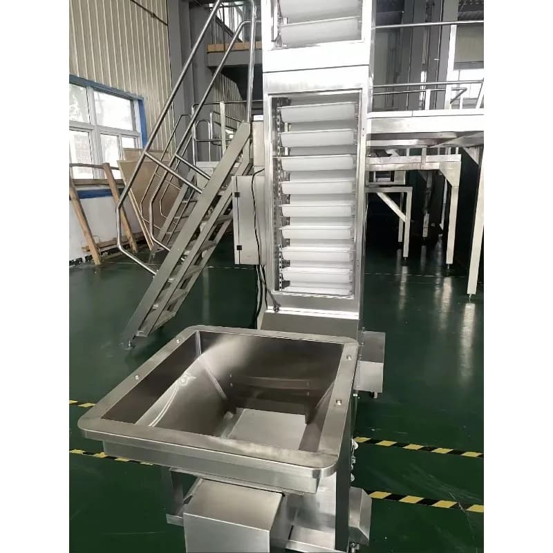 Small Z Type Covered Bucket Elevator Lifting System Metal Z Shape Conveyor for Food Industry Salt Paddy Oats Sugar