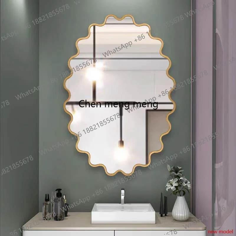 Dresser, retro makeup, bathroom, bathroom mirror, living room entrance decorative mirror  AB
