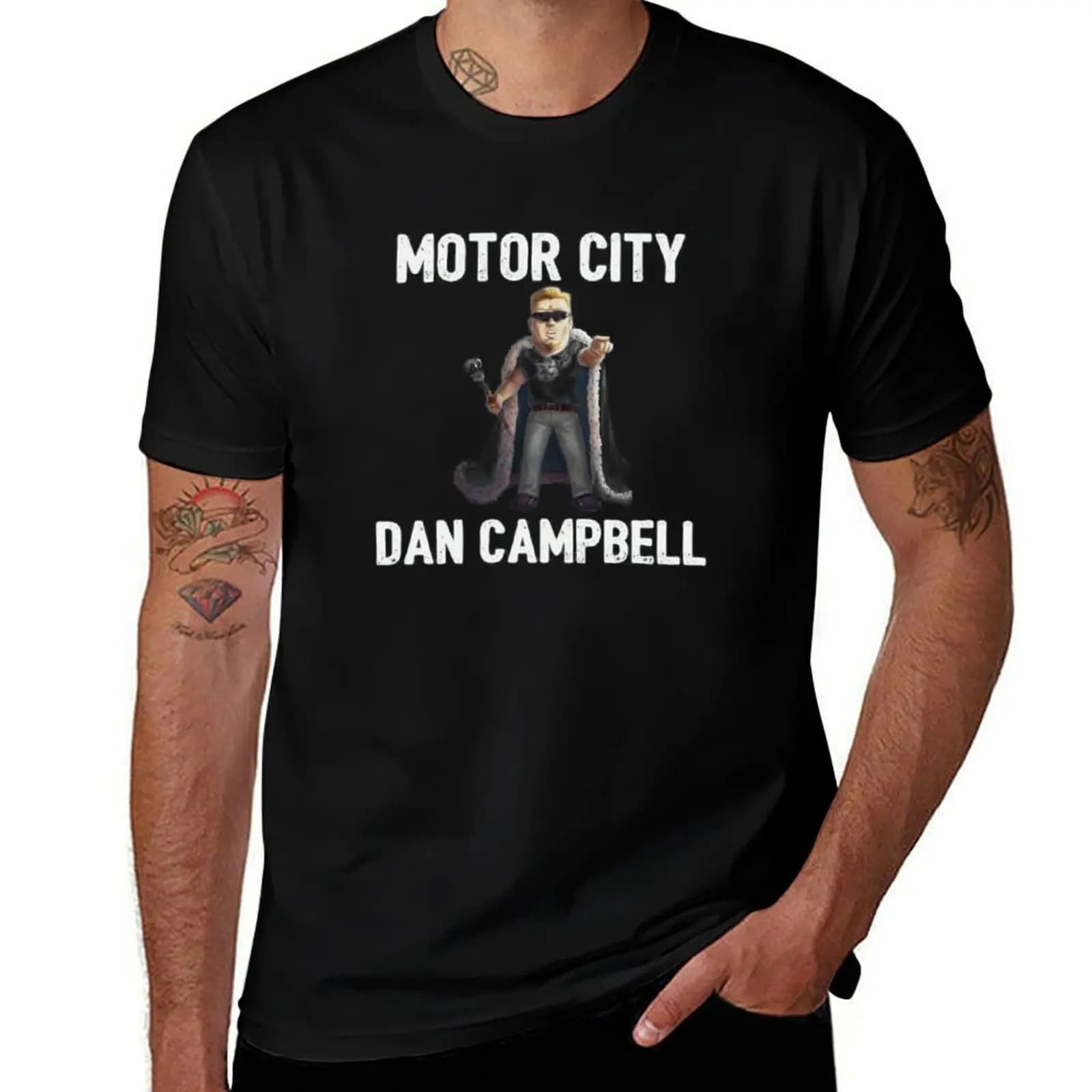 Motor City Dan Campbell shirt T-Shirt Anti-Pilling Casual T-Shirt