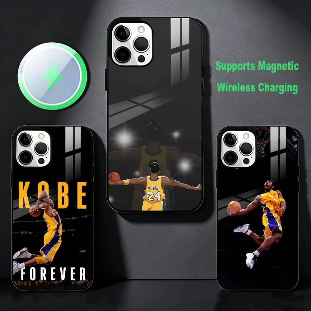 K-KOBE Champion Bryant Phone Case For iPhone 17,16,15,14,13,12,Plus,Pro,Max For Magsafe Magnetic Wireless Charge