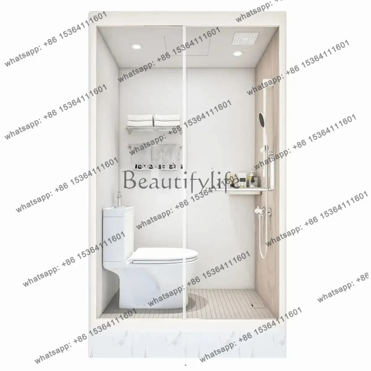 Integrated shower room Japanese integral bathroom dry and wet separation waterproof transformation