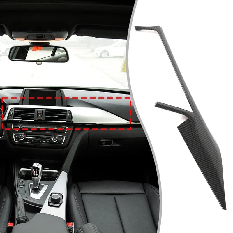 ABS Carbon Fiber For BMW 3 Series F30 F31 F34 2013-2019 Car Dashboard Decorative Panel Stickers Car Interior Accessories LHD