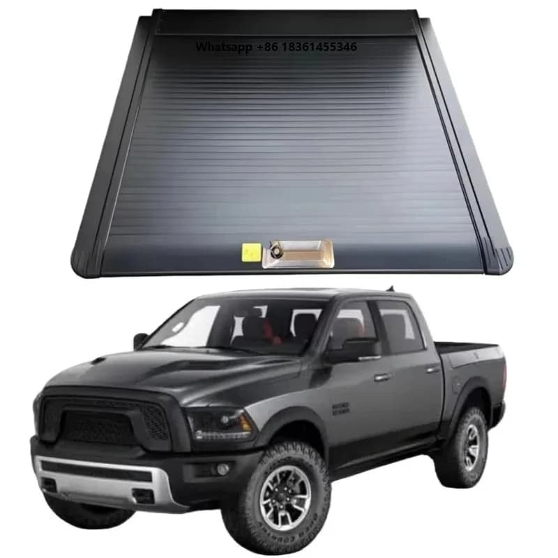 for  F150 Raptor Truck Accessories Hard Type Manual Retractable Roll-Up Waterproof Locking Tailbox Tonneau Cover