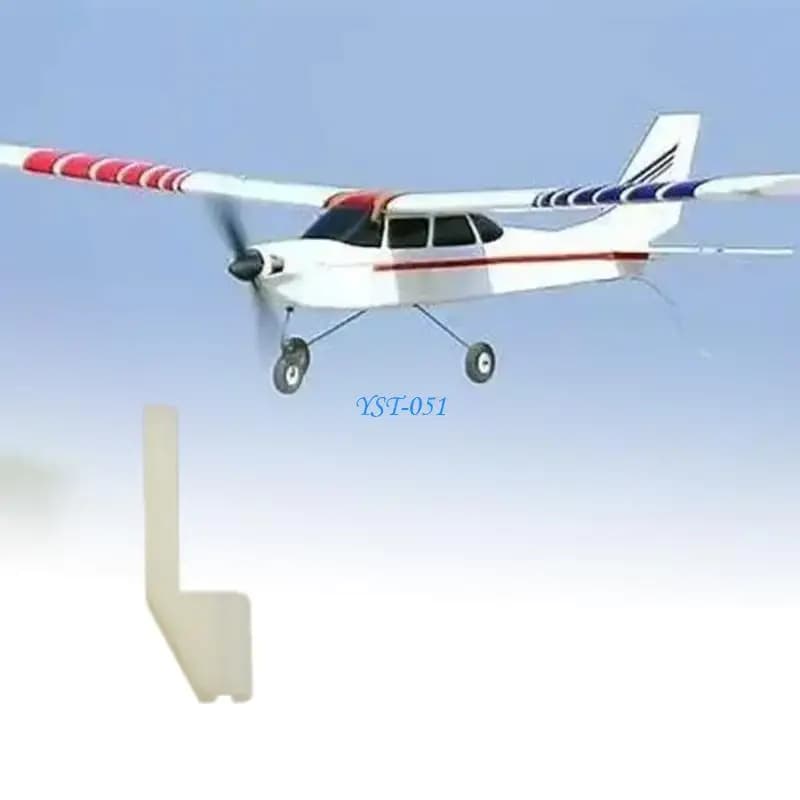 E15A Fixed Wing Model Nylon Control Horn Set, 10Pieces Mount Parts with L-Shaped Single Form for Aircraft Builds and Routine