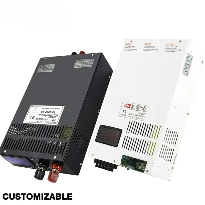 800W-5000W 12V 24V-220V Bench Cctv Industrial SMPS High Power Digital Display Adjustable CC/CV AC DC Switching Power Supply