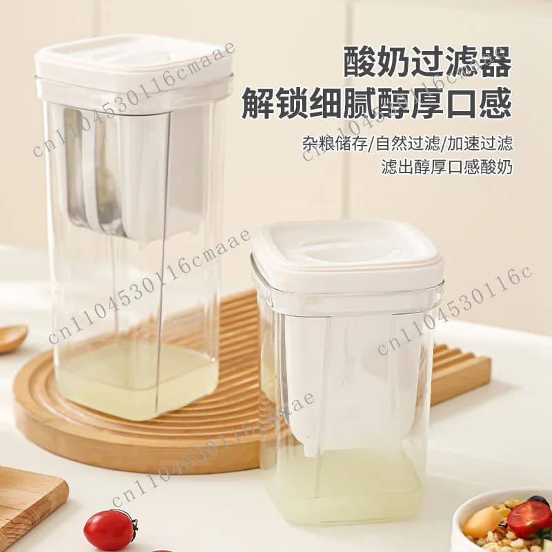 New homemade dry bar yogurt filter square transparent kitchen soy milk filter food grade whey filter
