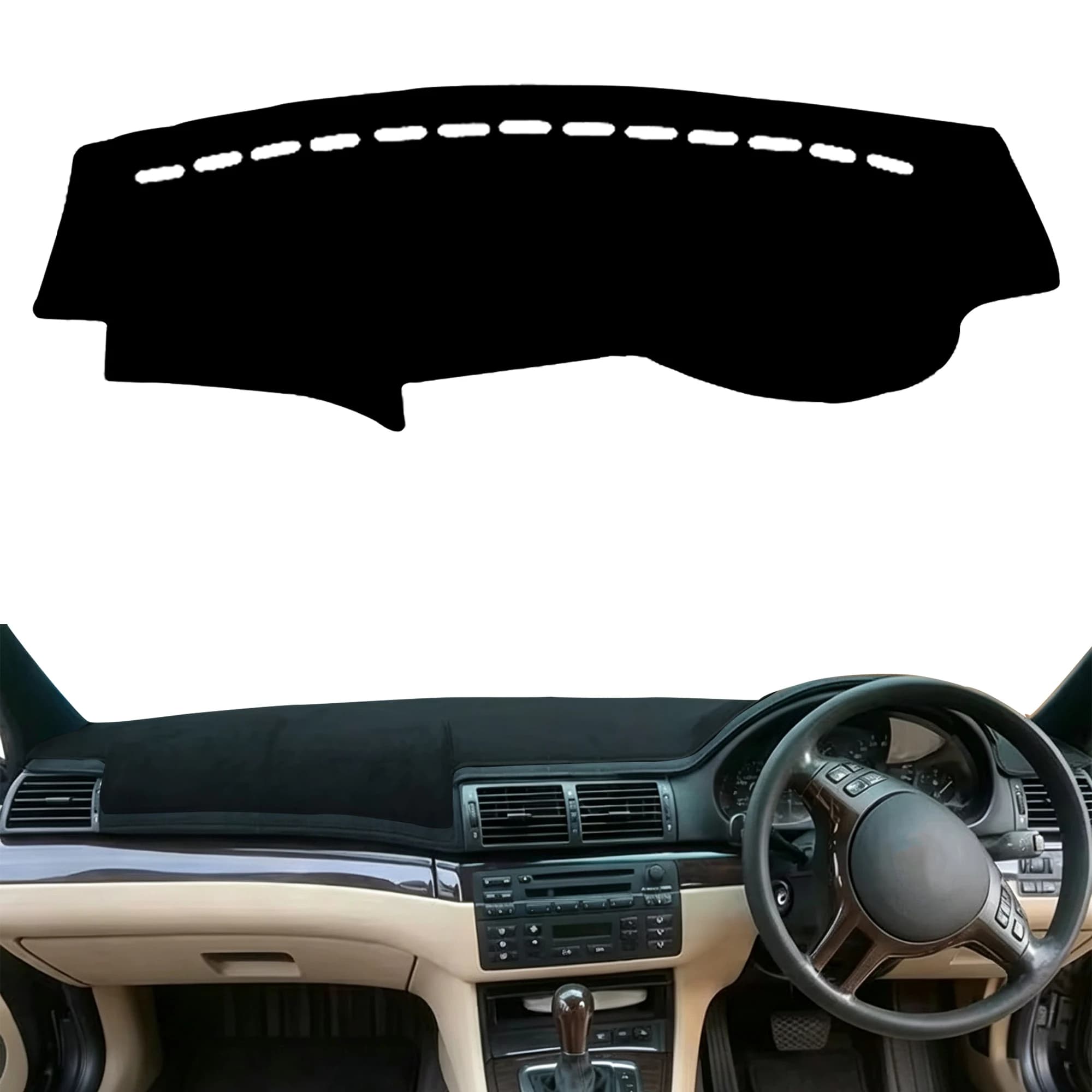 for BMW 3 Series E46 1998-2005 Anti-Glare Dashmat Dashboard Cover Dash Mat Sun Block Anti-UV Non-Slip Car Protector Mat