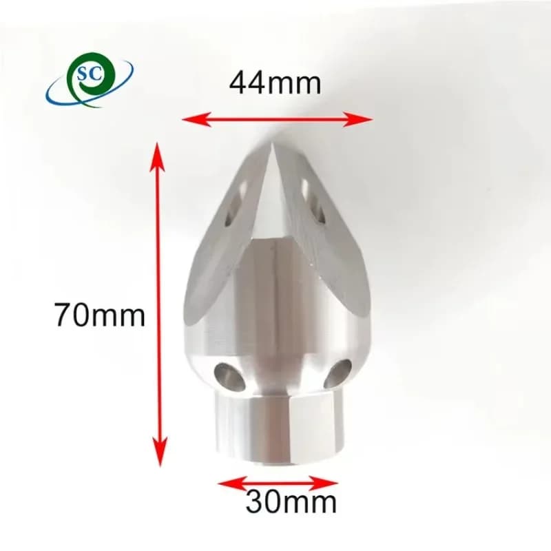 New 15 Degree Pipe Cleaning Pierce Nozzle High Pressure Sewer Washing Jetter