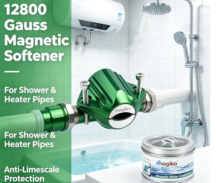 Packaged Magnetic Water Conditioner 12800Gauss  Anti‑Scale Softener Device for Agricultural and Household Pipe Installation