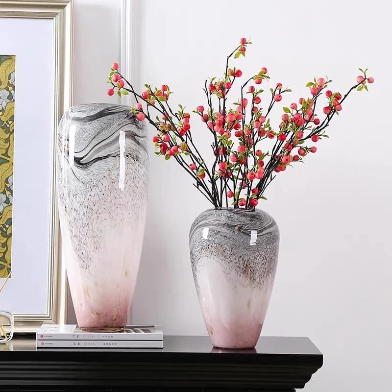 Modern Ink Painting, Seawater Ripples, Glass Vases, Hydroponic Flower Pots, Desk Decorations, Home Decor