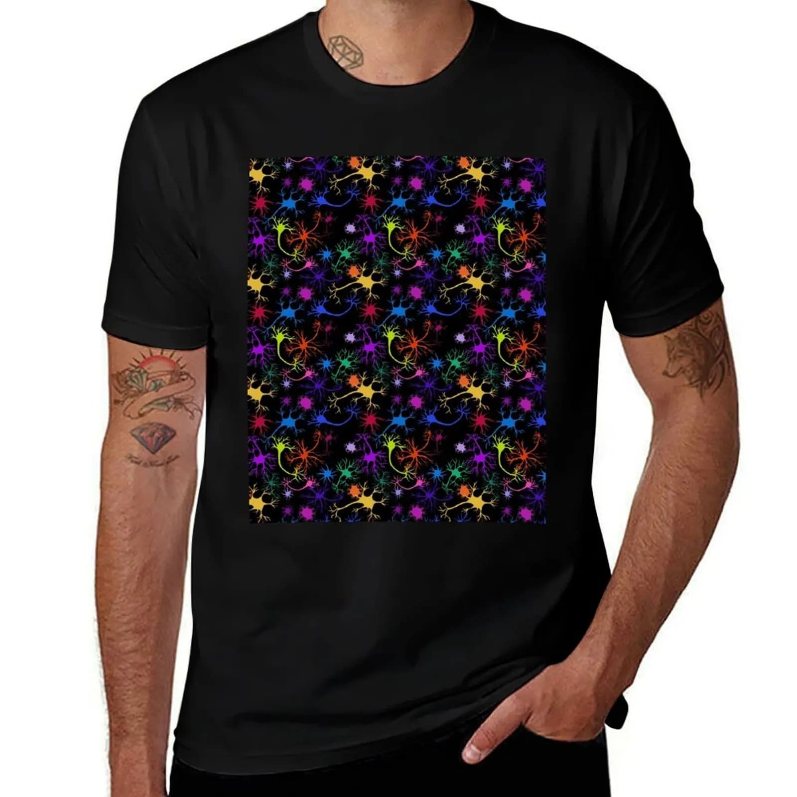 Pop Goes the Neuron T-Shirt Casual All Match Short Sleeve T-Shirt
