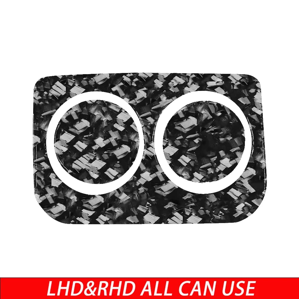 For Subaru Crosstrek Impreza 2024 2025 2026 Carbon Fiber  Rear Cup Holder Set Car Interiors Accessories Decorations Stickers