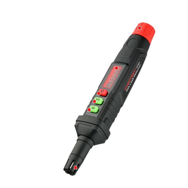 Portable LCD Gas Leak Detector with Audible-Visual Alarm
