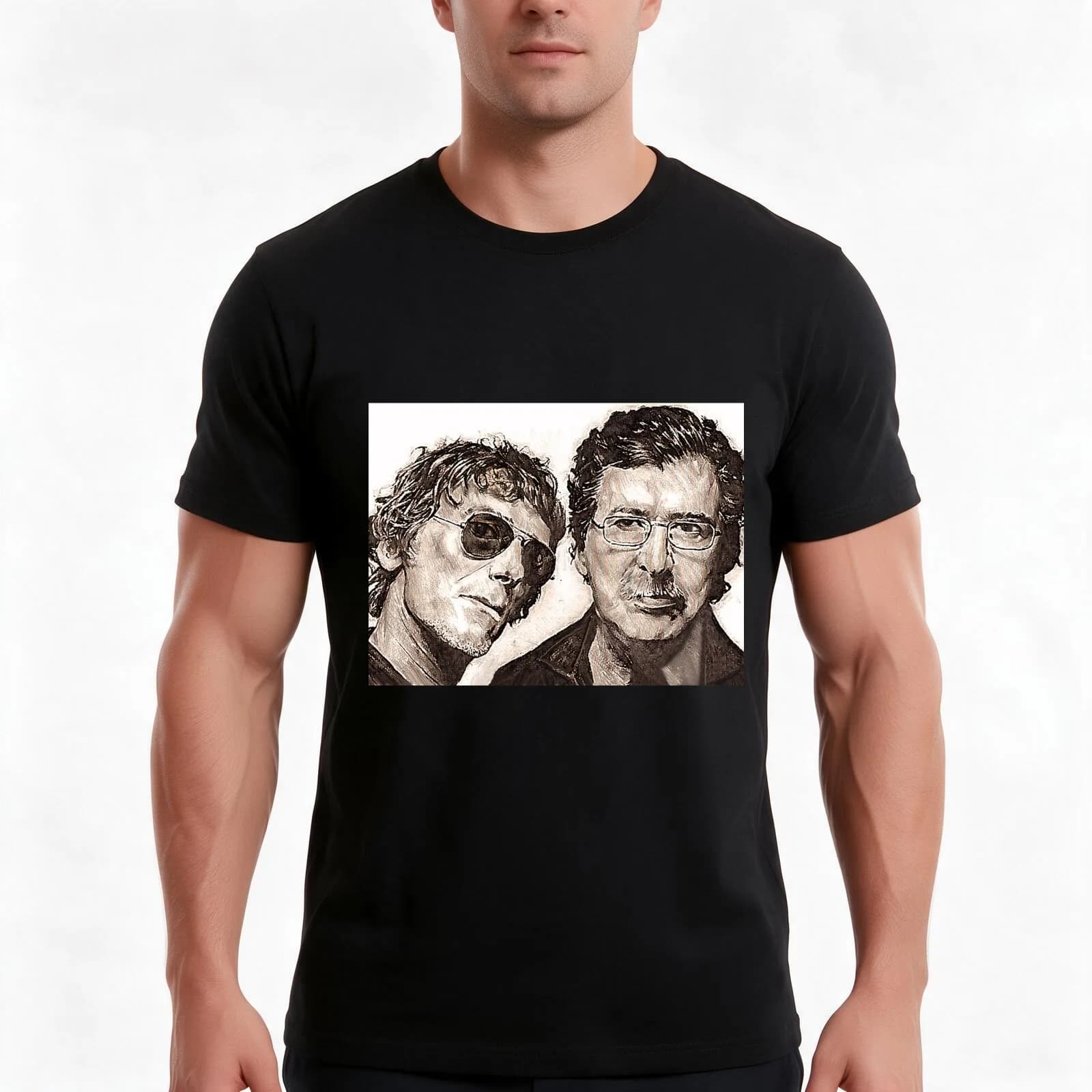 ?CHARLY & SPINETTA? Art ? T-Shirt, Summer Casual Cotton Tee, Oversized Streetwear Tops, Vintage Graphic Print, Unisex Men Women
