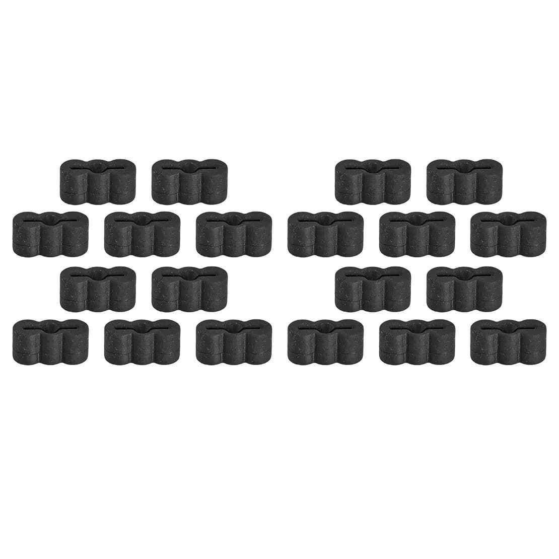 20pcs Replacement Black Rubber End Stopper/Bumpers for Drawer Slides