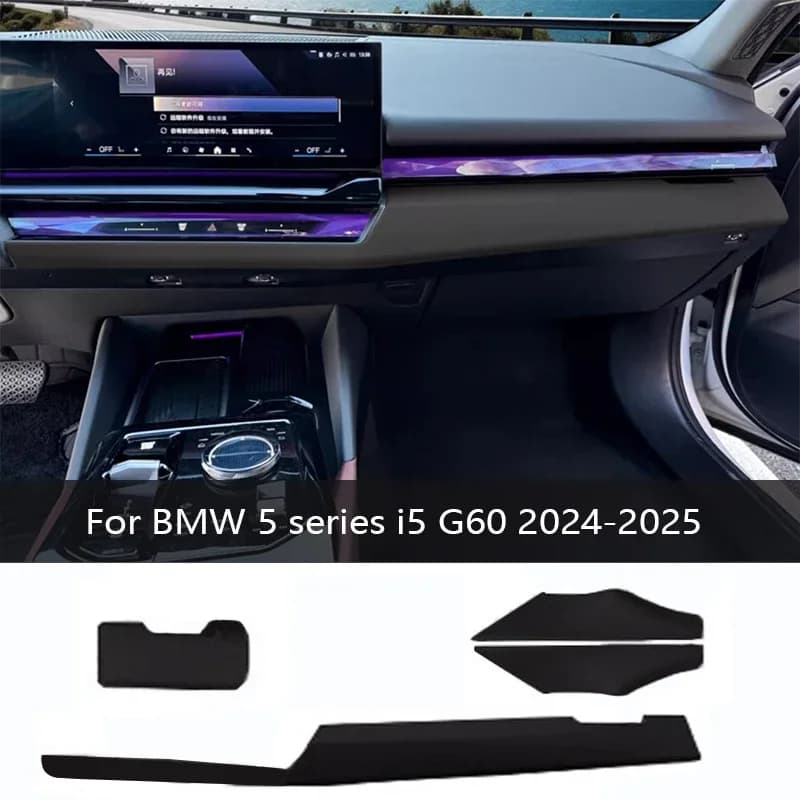 For BMW 5 series i5 G60 2024 -2025 LHD Car Center Console Trim Panel Cover Car Wrapping Frame Modification Interior Accessories