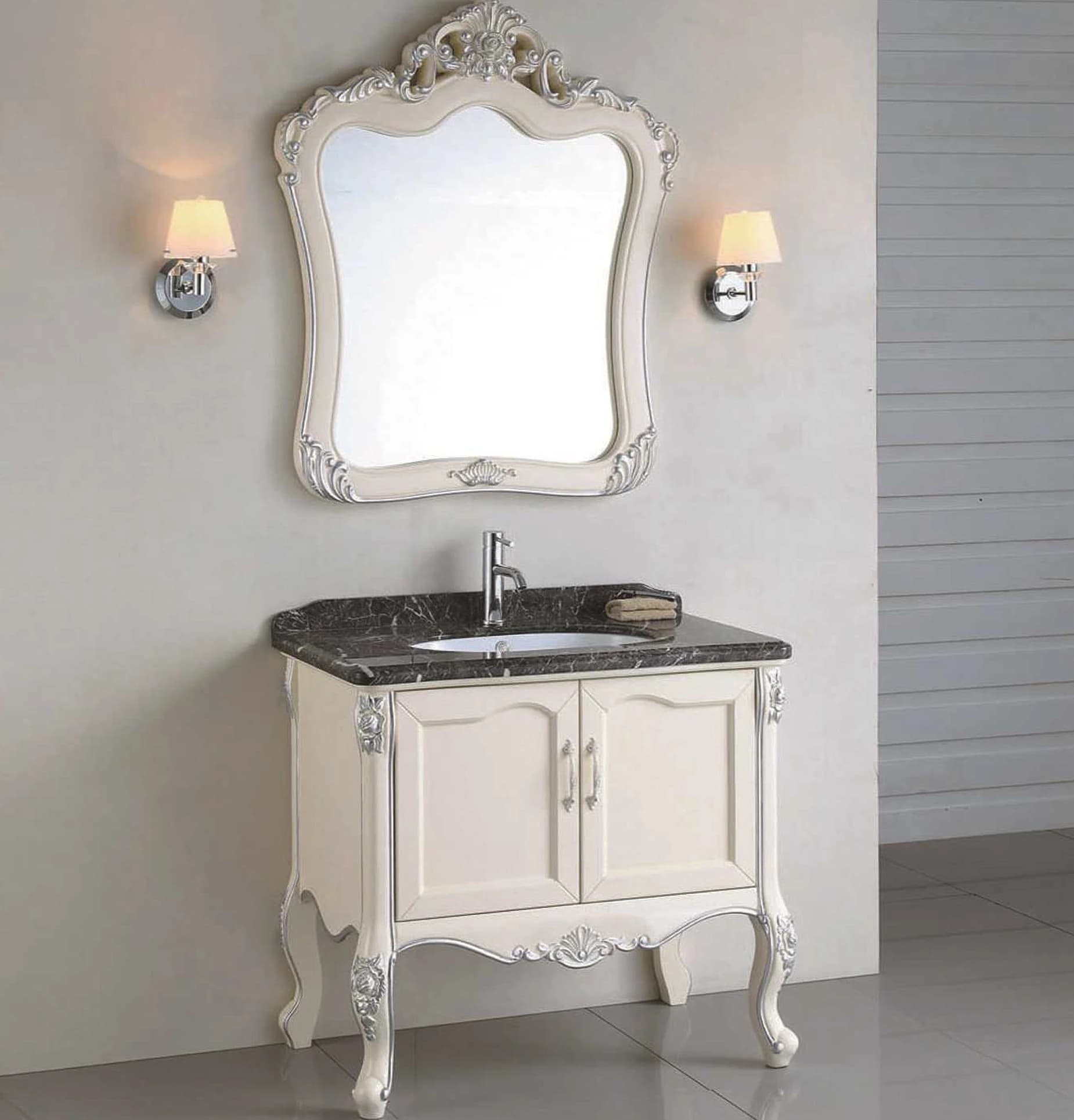 -For Solid Wood Bathroom Cabinet Solid Wood Single Sink Bathroom Cabinets&