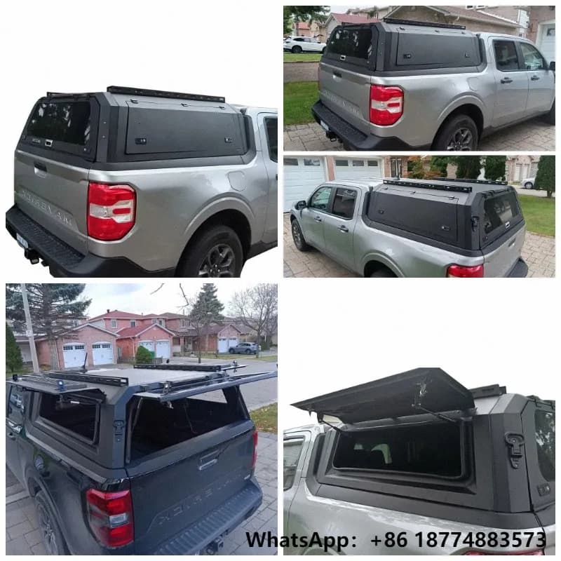4x4 Accessories Truck Alu Cab Canopy Camper Pickup Canopy With Ladder for Ford Maverick Topper Smart Waterproof Canopy Hardtop