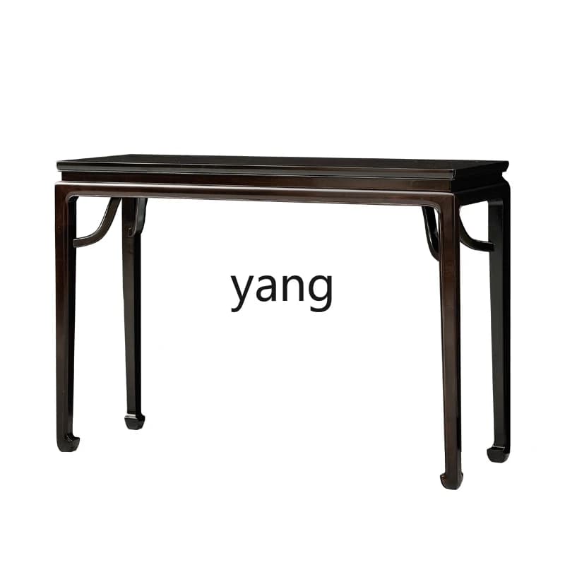 LMM  Ming style solid wood entrance table Chinese flower stand against the wall for table flat head case
