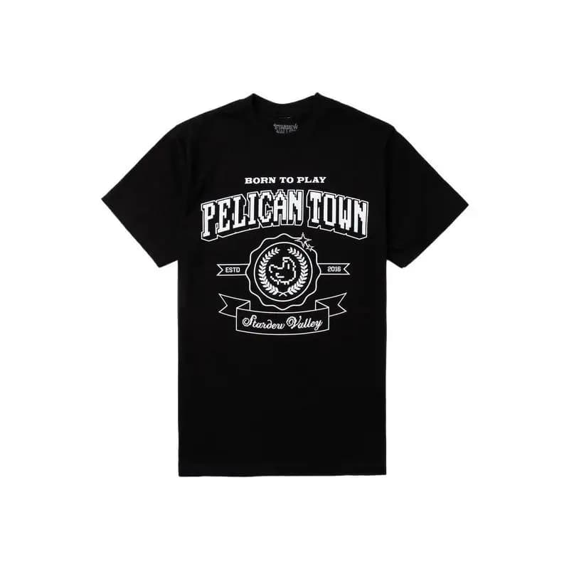 Pelican Town Varsity Cute Stardew Valley Videogame Gift t shirt for RPG Gamer Short sleeve Graphic Clothes Cartoon tee S-6XL