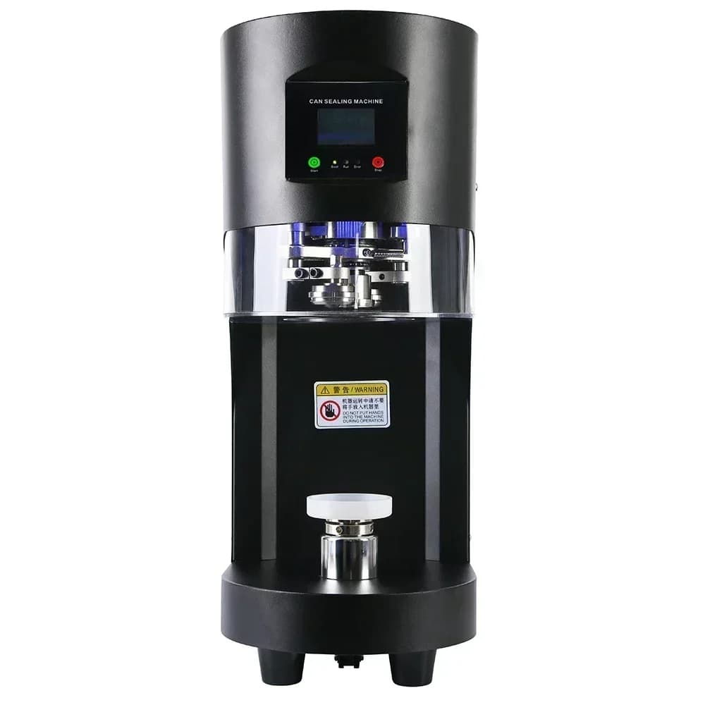 Semi- Automatic Pop Cans DRINKING BOTTLES Sealed Machine Tin Can Sealer with cup holder For Bubble Tea Saop Business Hot sales