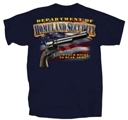 Dept of Homeland Security Right To Bear Arms 2nd Amendment T-Shirt. Summer Cotton Short Sleeve O-Neck Mens T Shirt New S-3XL