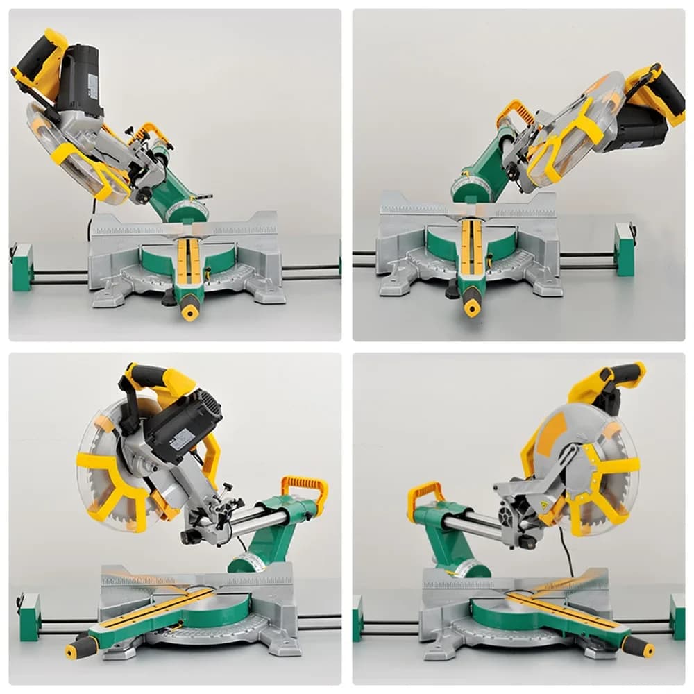 10Inch Circular Saw Oblique Saw Multi-functional Table Cutter Compound Cutting Machine All Copper Motor Miter Saw Laser Position
