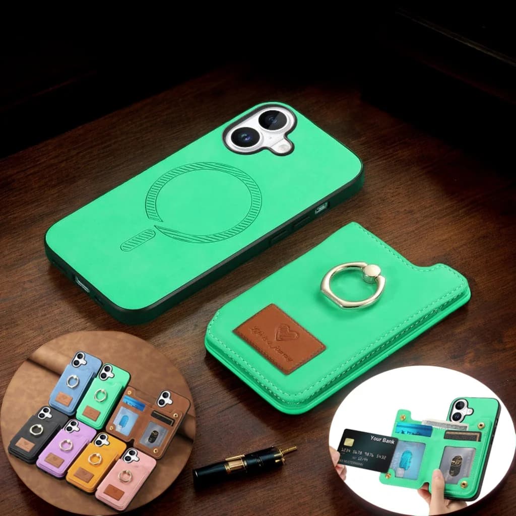 For Xiaomi 15/14 Ultra/13T/Civi 3/Poco C65 M6 X6 F5/Redmi Turbo 3/13C/A3/K70/Note 13/12R Detachable Card Cover With Finger Ring