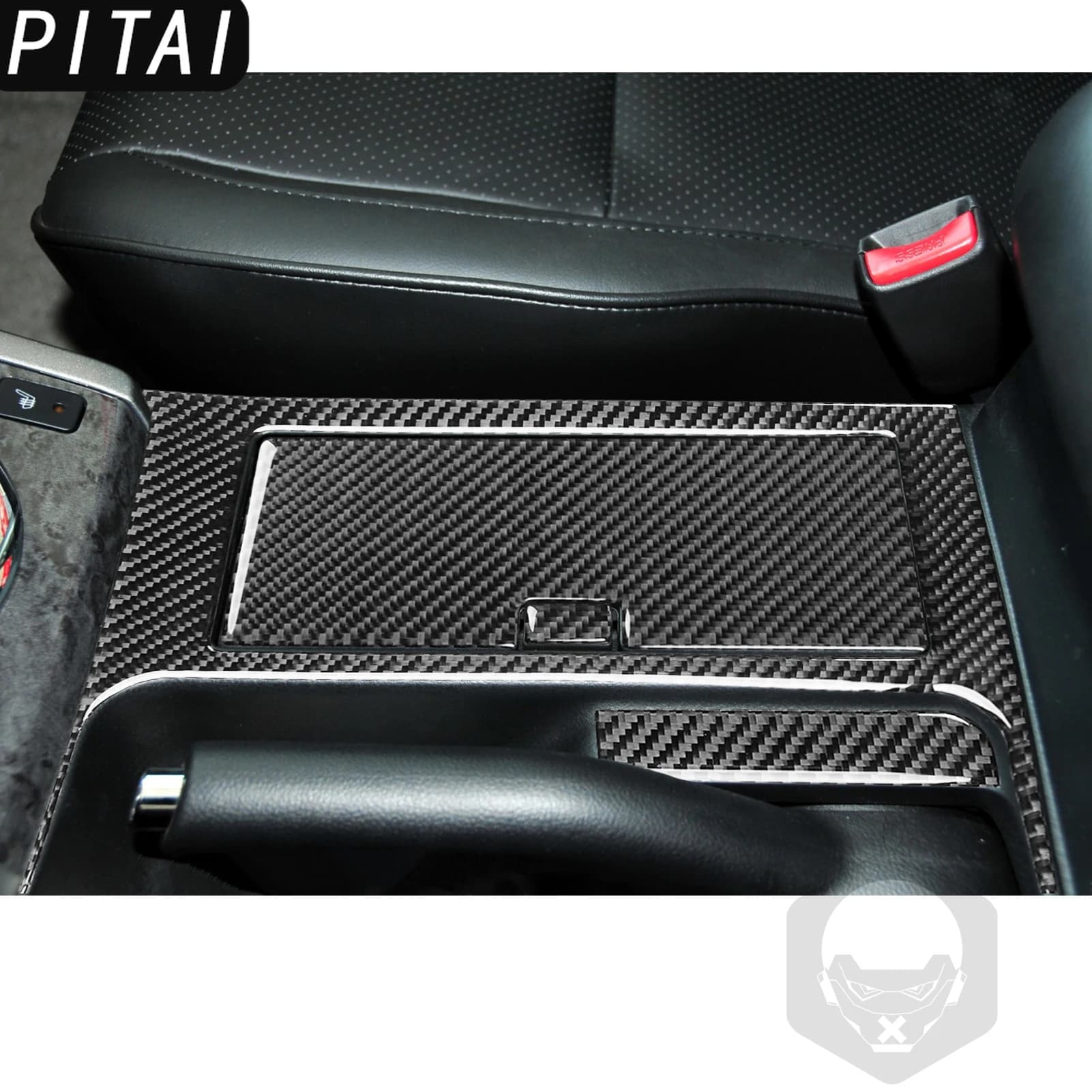 For Suzuki Grand Vitara 2006 2007 2008 2009 2010 2011 2012 2013 Carbon Fiber Cup Holder Panel Trim Strips Car Interior Sticker