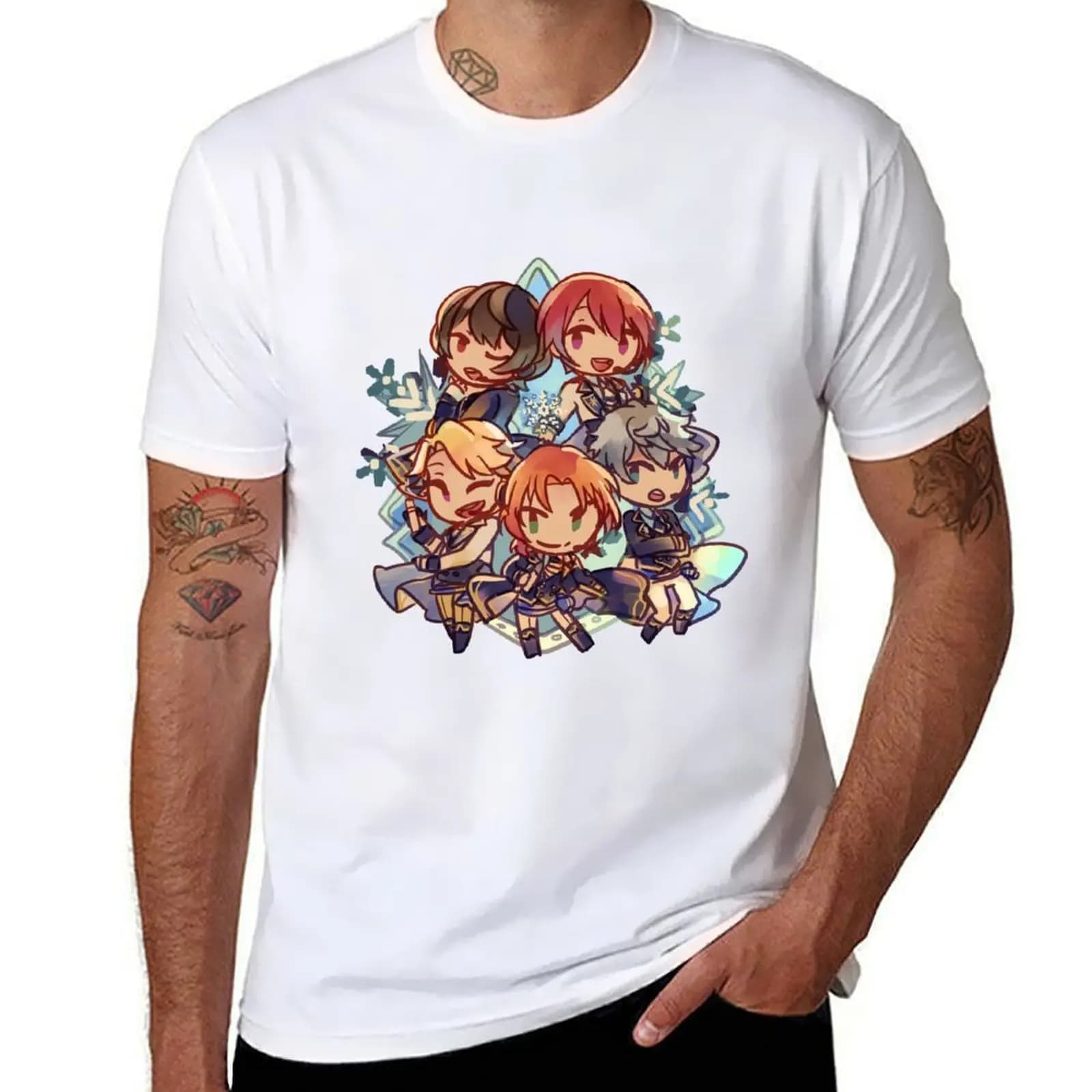 Enstars Knights Star Fest T-Shirt man tshirt man t shirts for men casual T-Shirt