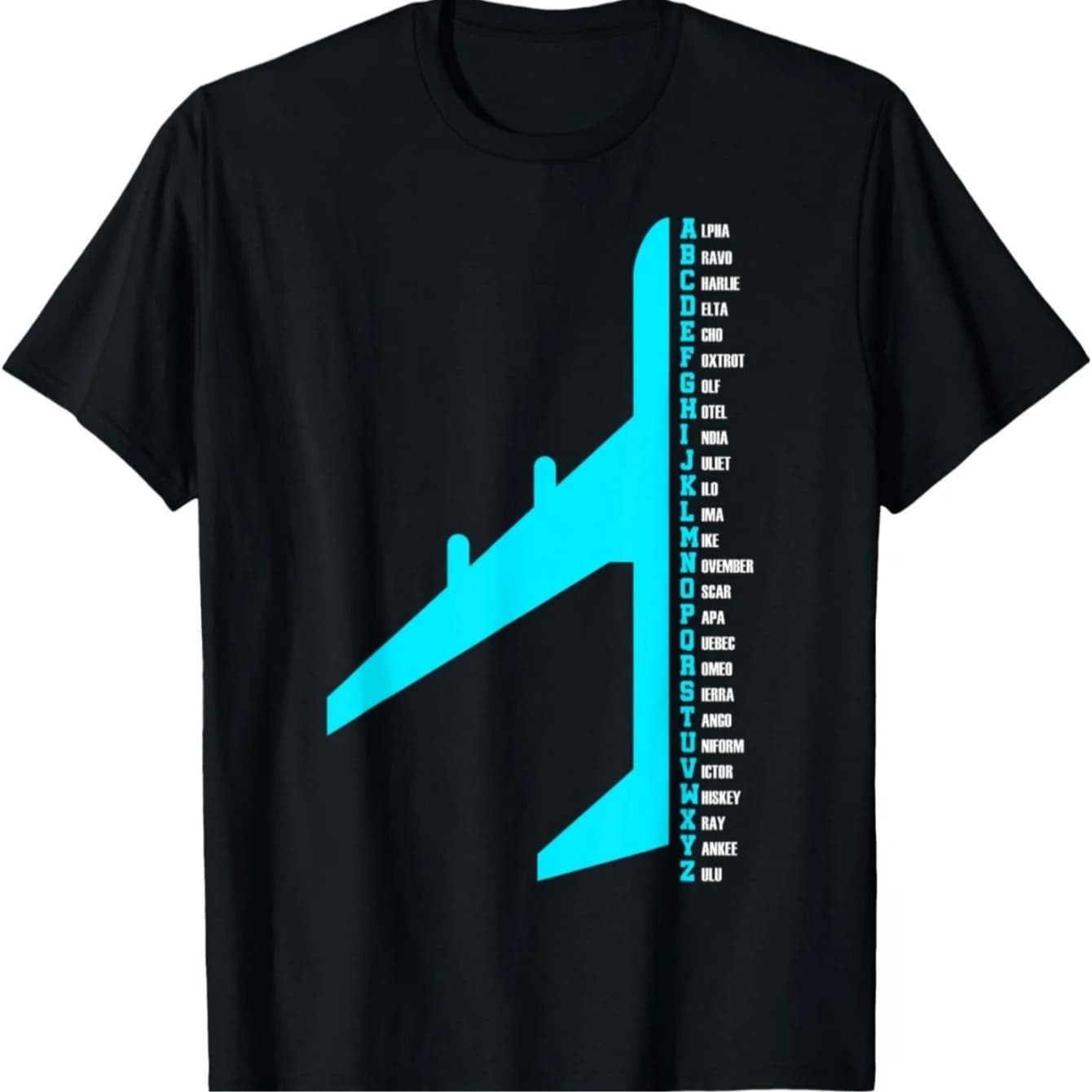Aviation Pilot Phonetic Alphabet Retro Graphic T-Shirt 100% Cotton O-Neck Short Sleeve Summer Casual Mens T-shirt Streetwear