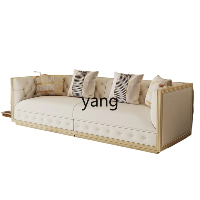 XYY Rowling Modern Sofa Living Room 2024 New Leather Sofa High-end Light Luxury