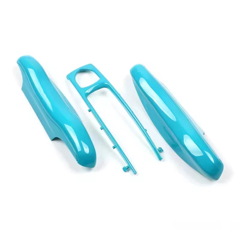 For Porsche Macan 95B Cayenne 92A Panamera 971 Cayman 718 Boxster 982 911 Taycan 2014-2025 Miami Blue Car Key Case Cover Shell